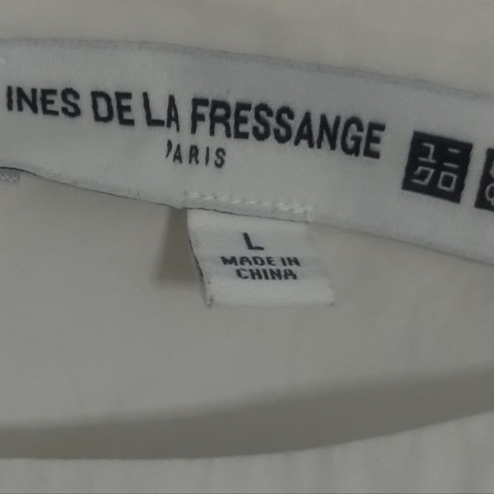Uniqlo Ines De‎ La Fressange Womens Large Poplin Gathered Cottage Fairy Dress - Picture 5 of 7